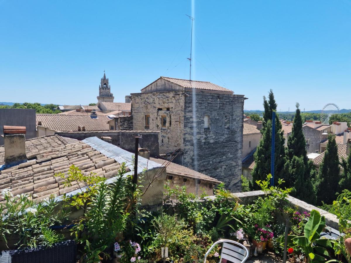 Ferienwohnung Un Nid Sur Les Toits Face Au Palais Des Papes Avignon Exterior foto